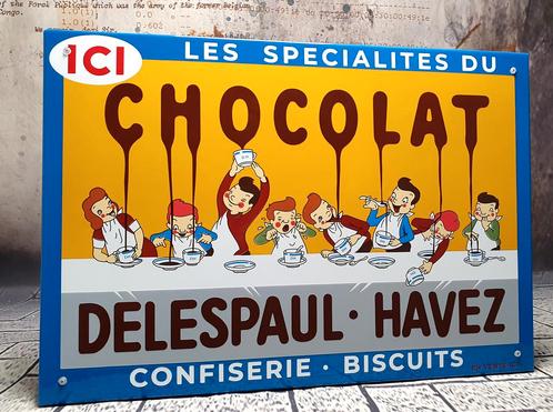 Chocolat Delespaul Havez blauw, Verzamelen, Merken en Reclamevoorwerpen, Verzenden