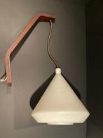 Philips - Plafondlamp - Vintage opaline gelamineerd teakhout