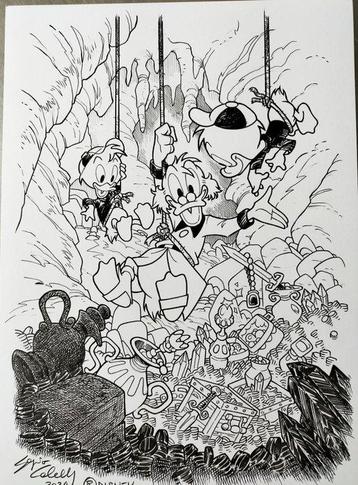 Cabella Sergio - 1 Pencil drawing - Topolino - Finalmente il disponible aux enchères