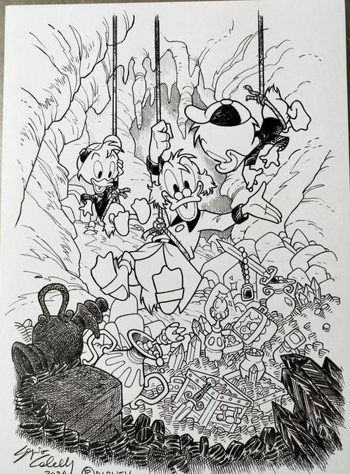 Cabella Sergio - 1 Pencil drawing - Topolino - Finalmente il, Livres, BD