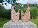 Beeldje - Chickens (2) - Metaal, Textiel