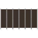 vidaXL Kamerscherm met 6 panelen 300x180 cm bruin, Verzenden, Nieuw
