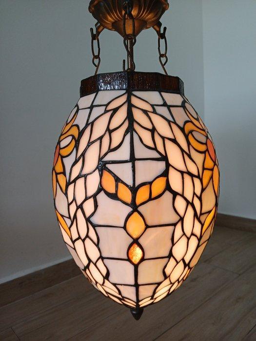 Plafondlamp - Kristal, Lood - Tiffany-stijl, Antiek en Kunst, Curiosa en Brocante