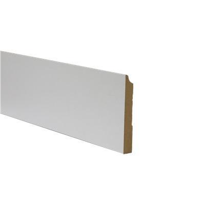 Oppio Witte folieplint Amsterdam 12x90x2400mm, Doe-het-zelf en Bouw, Plinten en Afwerking, Ophalen of Verzenden