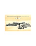 1939 DELAGE PROGRAMMA BROCHURE FRANS, Nieuw