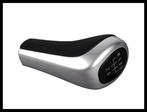 BMW Pookknop Universeel 9 Cm Zilver Leder 5 of 6 Versnelling, Verzenden