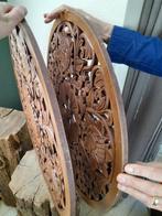 Beeld, Natuurlijke wanddecoratie met symboliek - 60 cm - 60