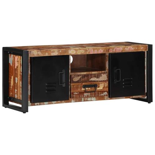 vidaXL Tv-meubel 100x30x40 cm massief gerecycled hout, Huis en Inrichting, Kasten |Televisiemeubels, Nieuw, Verzenden