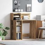 vidaXL Bureau met Opslag artisanaal eikenkleurig 90 x 48 x, Huis en Inrichting, Verzenden, Nieuw