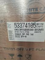 Deksel Effen Oranje 63mm Twist-Off 1150 stuks nieuw, Zakelijke goederen, Stock en Retail | Verpakking en Verzending, Ophalen of Verzenden