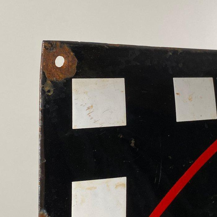 Garbáty - Reclamebord - Gemaakt van 2 mm ijzer en emaille, Antiek en Kunst, Antiek | Wandborden en Tegels