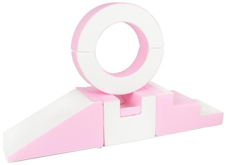 Foam blokken - met hoepel en glijbaan - 7 delig - roze, Kinderen en Baby's, Speelgoed | Educatief en Creatief, Nieuw, Ophalen of Verzenden