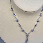 Zonder minimumprijs - Halsketting 18K witgoud verguld 925, Nieuw