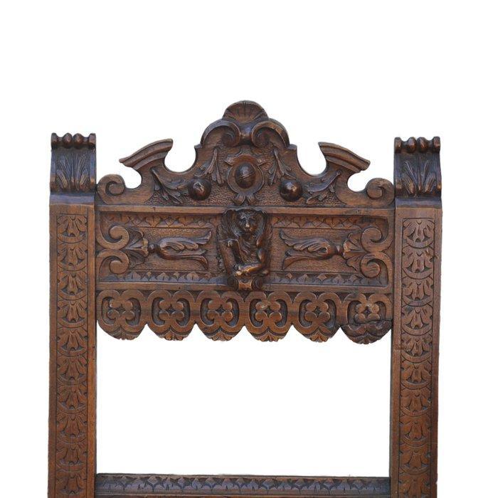 Sedie “trono” veneziane finemente intagliate – XIX secolo -, Antiek en Kunst, Antiek | Overige Antiek