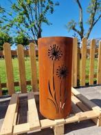 Piédestal - Acier Corten - Fleur