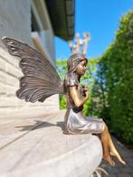 Beeldje - fee - pixie - Brons
