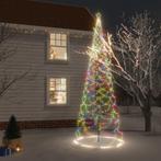 vidaXL Kerstboom met metalen paal en 1400 meerkleurige LEDs, Nieuw, Verzenden