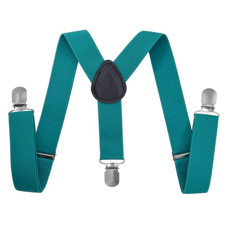 Fako Fashion - Kinder Bretels - Effen - 65cm - Aqua, Kinderen en Baby's, Kinderkleding | Overige, Verzenden