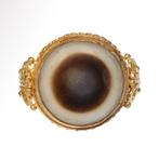 Oud-Romeins (of Latere en Stijl) Goud, Agate Ring met, Antiek en Kunst