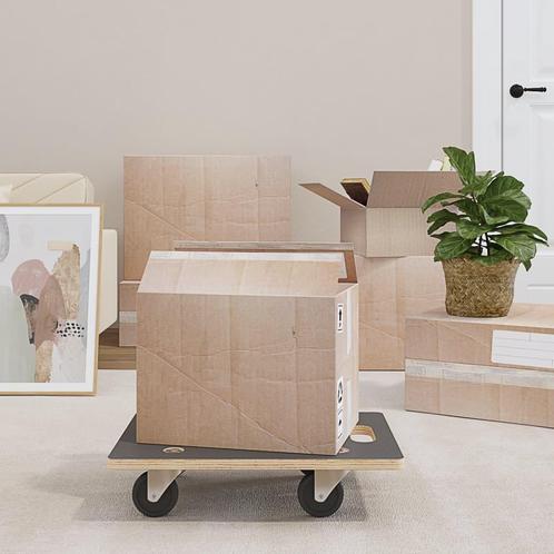 vidaXL Meubelhondjes 2 st rechthoekig 250 kg 50x35x11,5 cm, Zakelijke goederen, Stock en Retail | Verpakking en Verzending, Verzenden