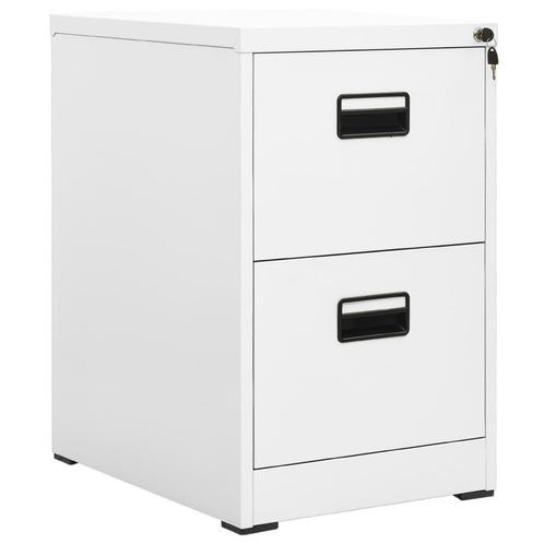 vidaXL Archiefkast 46x62x72,5 cm staal wit, Huis en Inrichting, Kasten | Overige, Nieuw, Verzenden