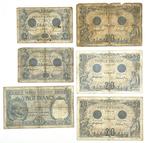 Frankrijk. - 6 banknotes - various dates