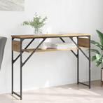 vidaXL Consoltabel Artisan Eiken 105x30x75cm Bewerkt hout, Verzenden, Nieuw