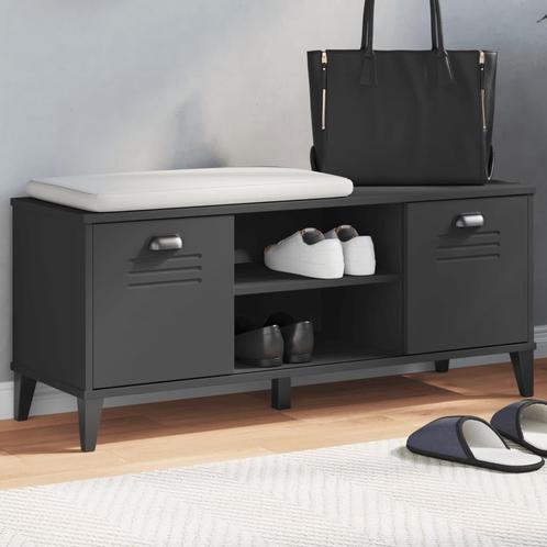 vidaXL Schoenenbank VIKEN 106x35x45 cm massief grenenhout, Huis en Inrichting, Kasten | Schoenenkasten, Nieuw, Verzenden
