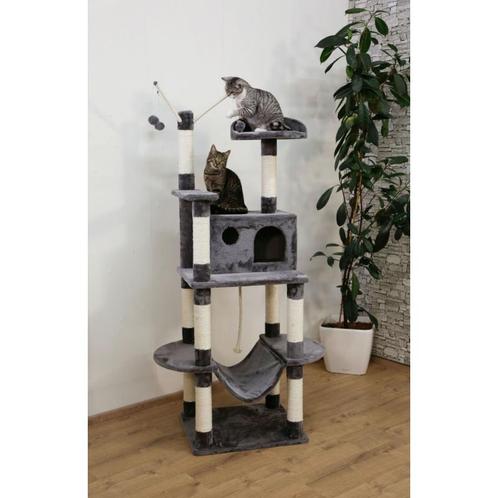 Krabpaal matteo, grijs, 59x52x162cm - kerbl, Dieren en Toebehoren, Katten-accessoires, Nieuw