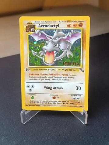 Pokémon - 1 Card - Aerodactyl first edition Prerelease