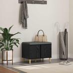 vidaXL Hallenbank Zwarte Eik 60 x 38 x 46 cm Geengineerd, Verzenden, Nieuw