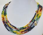 Lange ketting: smaragd; Robijn; Saffier; Citrien; Superieure, Antiek en Kunst