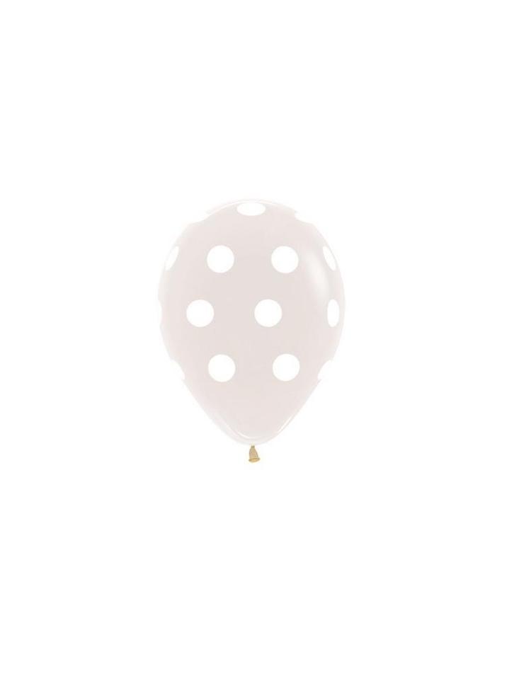 Ballonnen Polka Dots Clear 12cm 50st, Hobby & Loisirs créatifs, Articles de fête, Envoi