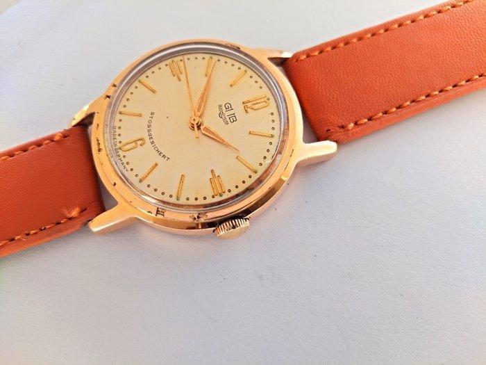 GUB Glashütte - mens gold plated - Zonder minimumprijs -, Handtassen en Accessoires, Horloges | Heren