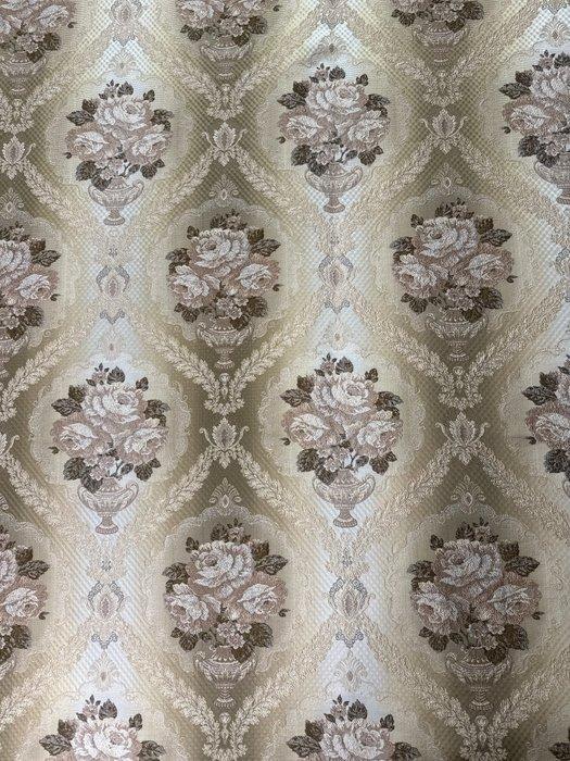 San Leucio - Kostbaar gebrocaat zijde met goud stof met, Antiquités & Art, Tapis & Textile