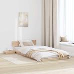 vidaXL Bedframe Bruin 90 x 200 cm Hout, Huis en Inrichting, Slaapkamer | Bedden, Verzenden, Nieuw