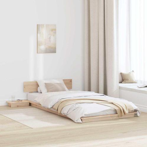 vidaXL Bedframe Bruin 90 x 200 cm Hout, Huis en Inrichting, Slaapkamer | Bedden, Nieuw, Verzenden