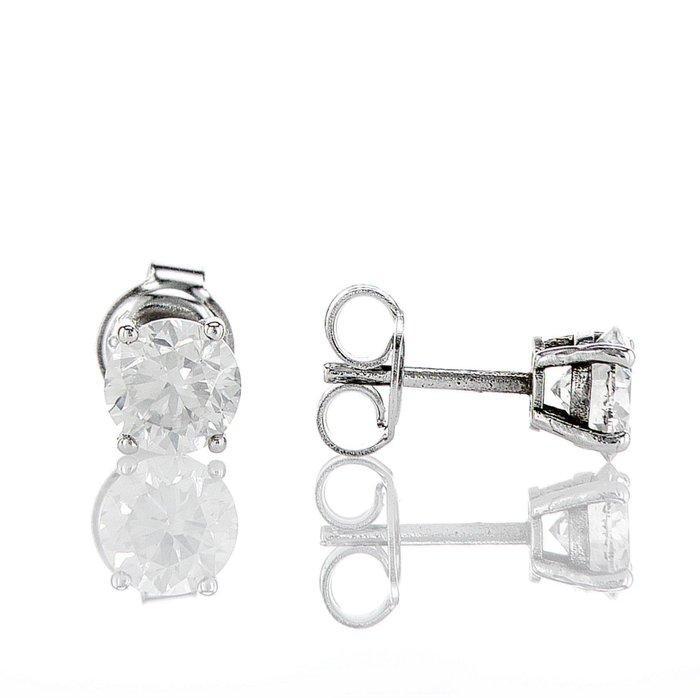 Zonder Minimumprijs - Oorbellen - 14 karaat Witgoud -, Handtassen en Accessoires, Oorbellen