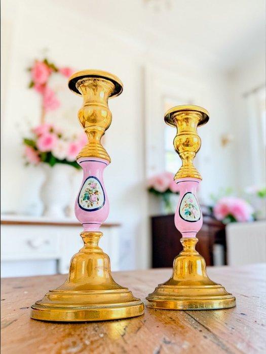 Kandelaar Jaren vijftig - met de hand beschilderd -, Antiek en Kunst, Curiosa en Brocante