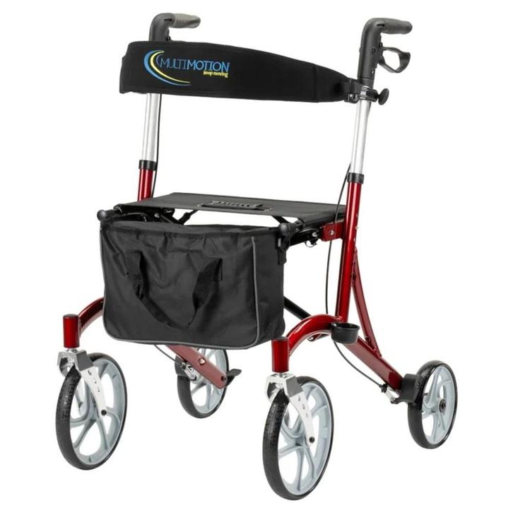 MultiMotion Cruiser lichtgewicht rollator - Rood, Diversen, Rollators, Ophalen of Verzenden