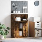 vidaXL Bureau Gerookt eiken 71,5 x 31,5 x 106,5 cm Bewerkt, Huis en Inrichting, Verzenden, Nieuw