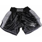 Booster Thaiboks Shorts TBT Pro 4.32 Zwart Grijs Muay Thai, Vêtements | Hommes, Vêtements de sport, Vechtsport, Verzenden