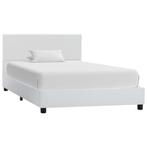 vidaXL Bedframe kunstleer wit 100x200 cm, Verzenden, Nieuw