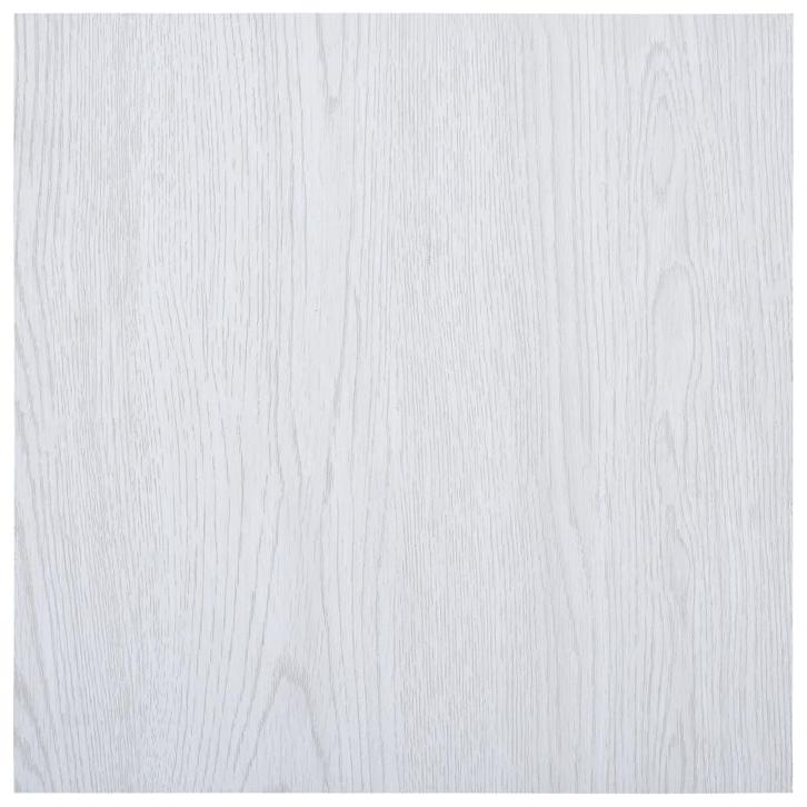 vidaXL Vloerplanken zelfklevend 5,11 m² PVC wit, Doe-het-zelf en Bouw, Vloerdelen en Plavuizen, Nieuw, Verzenden