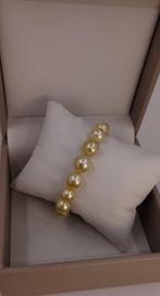 Zonder minimumprijs - Armband Gouden Zuidzeeparels - 9×10,5, Handtassen en Accessoires, Armbanden, Nieuw