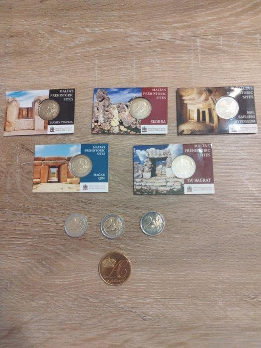 Europe. 2 Euro / Medaille Various Years (8 monnaies + 1, Postzegels en Munten, Munten | Europa | Euromunten