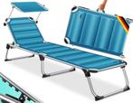 Ligstoel - loungebed - lengte 212 cm - alu frame - zonnedak, Tuin en Terras, Verzenden, Nieuw