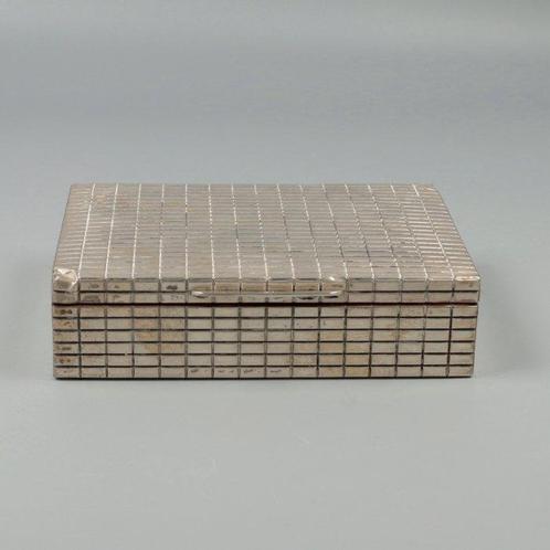 Boîte à cigares (1) - Argent 800 - Italie - Milieu du XXe, Antiek en Kunst, Antiek | Zilver en Goud