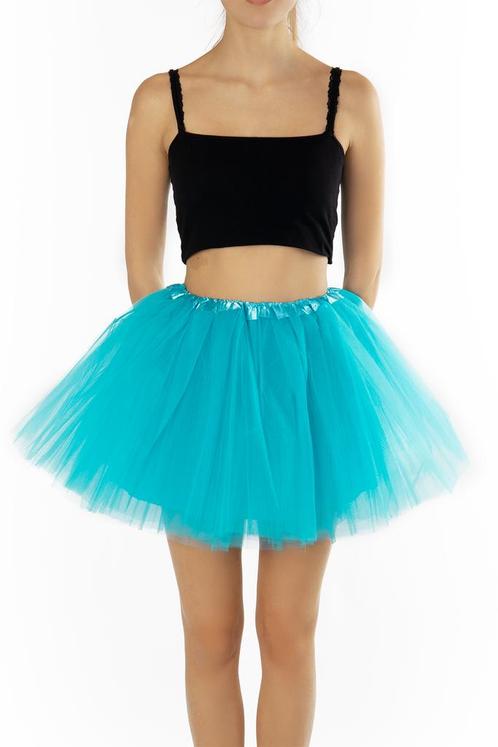 KIMU® Tutu Blauw Tule Rokje 110 116 122 128 134 140 Oceaan B, Kinderen en Baby's, Carnavalskleding en Verkleedspullen, Meisje