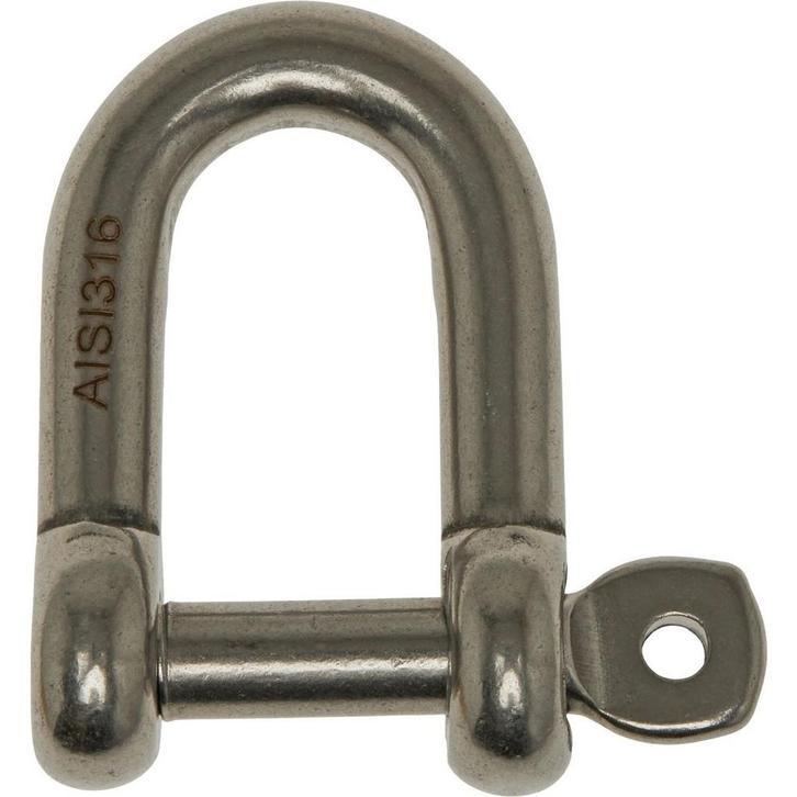 6mm D-Sluiting met Captive Pin Rvs, Sports nautiques & Bateaux, Accessoires & Entretien, Enlèvement ou Envoi